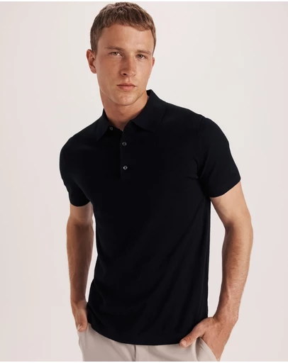 SABA - Miramar Cotton Wool Knit Polo