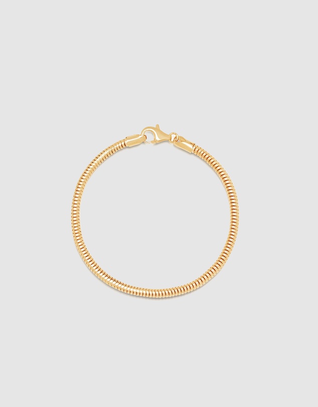 Nialaya Jewellery - Men's Gold Round Chain Bracelet