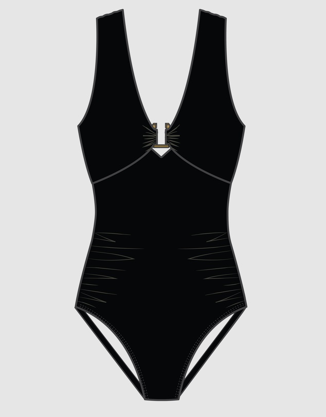 Magicsuit - Marquis Kristi Plunge One-Piece Shaping Swimsuit