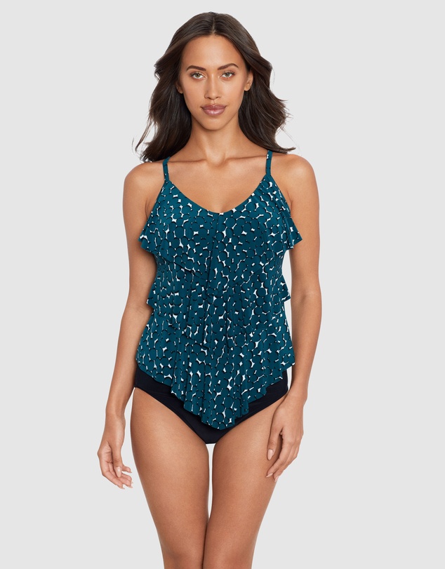 Magicsuit - Shadow Dot Rita Tiered Soft Cup Tankini Top