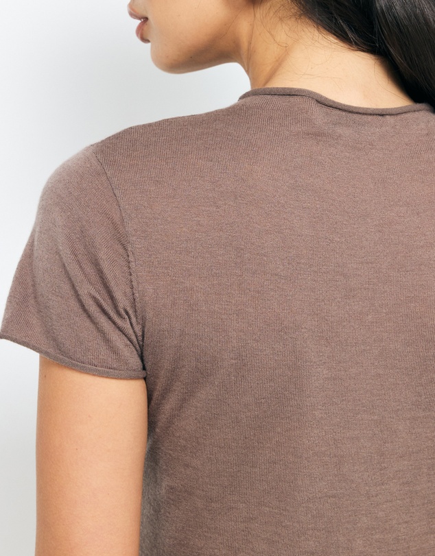 AERE - Ari Semi-Sheer Merino Wool Knit Top