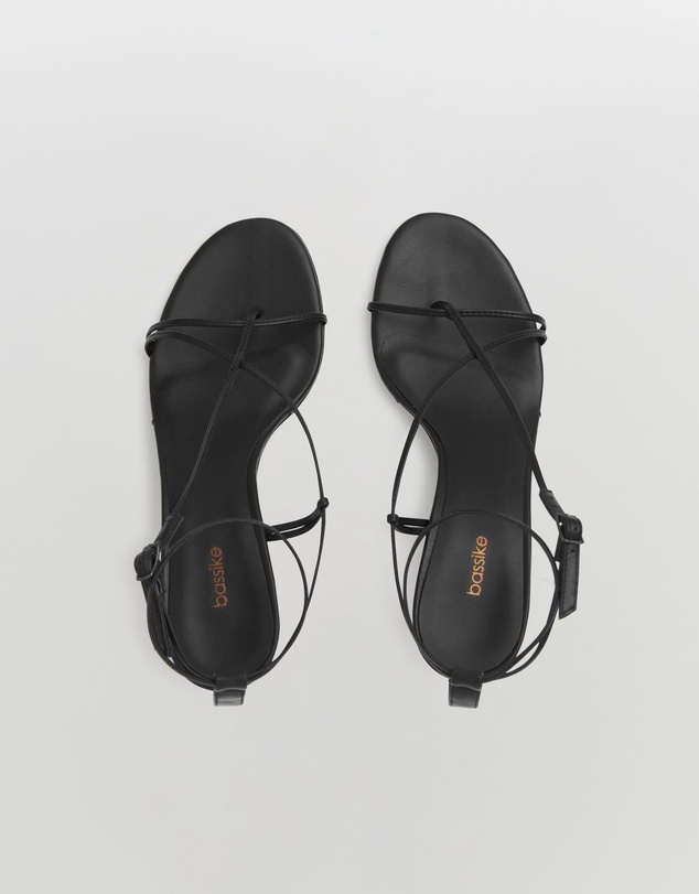Bassike - fine strap heel