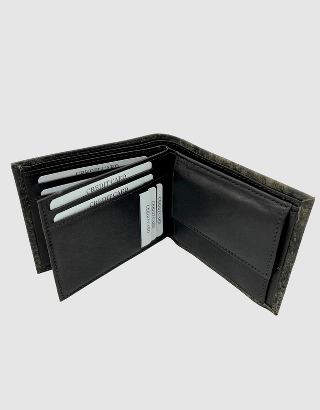 Jacaru - Jacaru 5786 Kangaroo Leather Flap Wallet