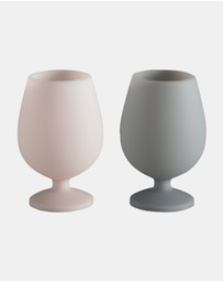 porter green - stemm | silicone unbreakable wine glasses