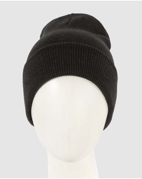 Max Alexander - European Made Black Wool Beanie