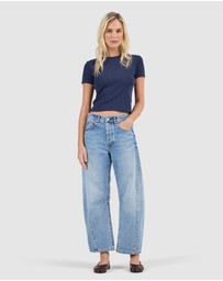 Rolla's - Pointelle Classic Tee - Nay