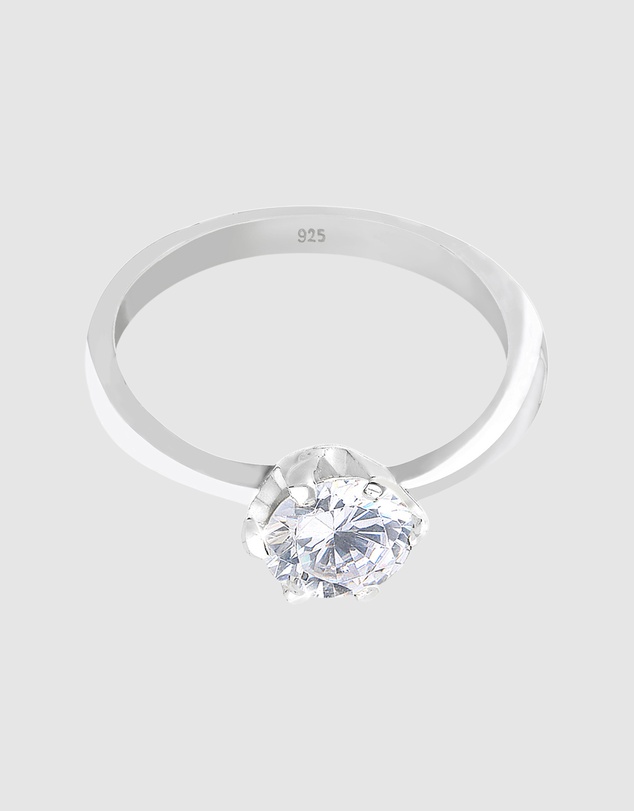 Elli Jewelry - Ring Zirconia 925 Sterling Silver