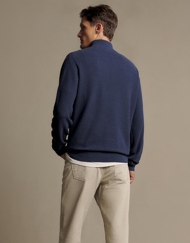 R.M.Williams - Warner Popcorn Quarter Zip Knit
