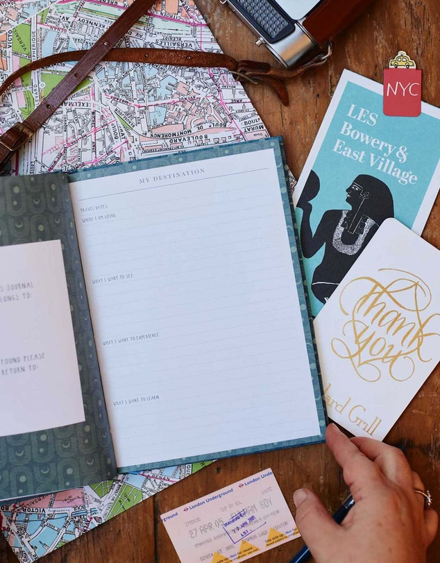 Write to Me - My Travel Journal. Blue