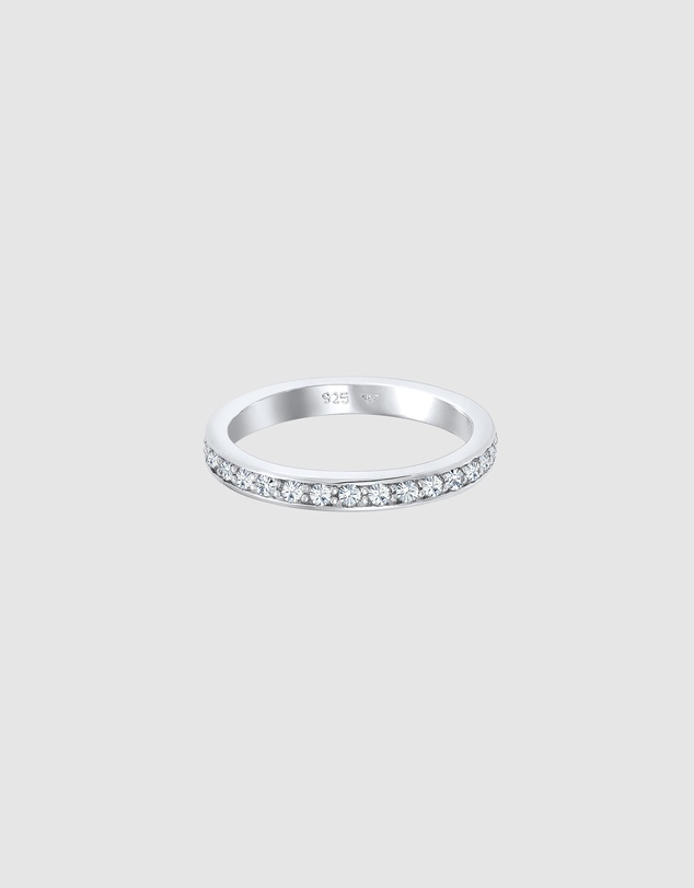Elli Jewelry - Crystal Pavé Band Ring in 925 Silver