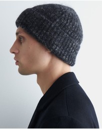 COS - Space-Dyed Brushed Wool-Blend Beanie