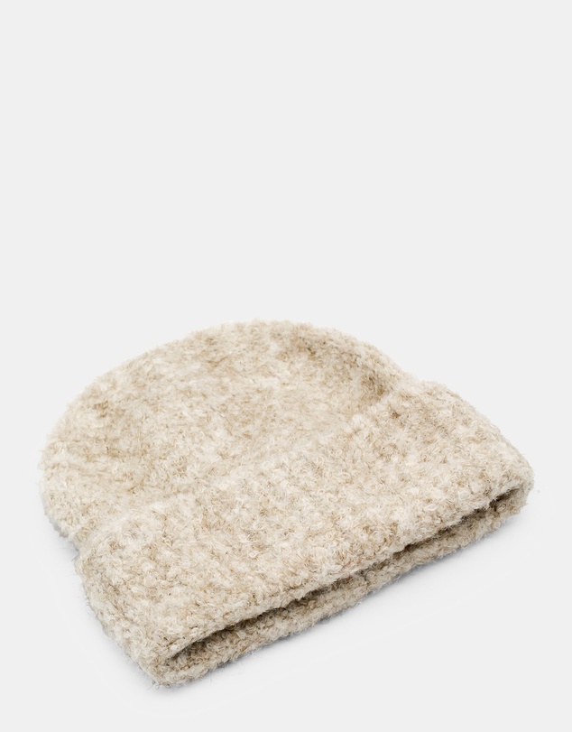 Morgan & Taylor - Freya Boucle Beanie in Cream