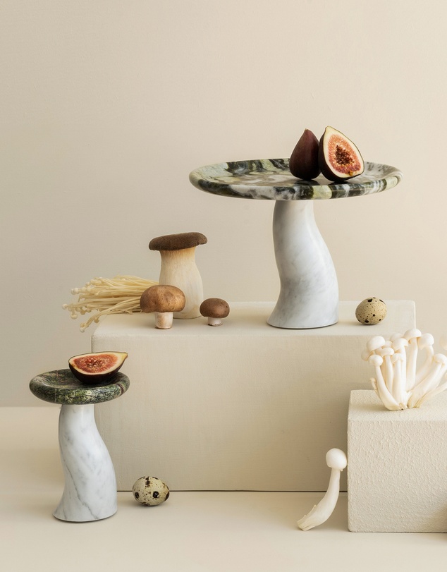 Black Blaze - Mushroom Candle Holder