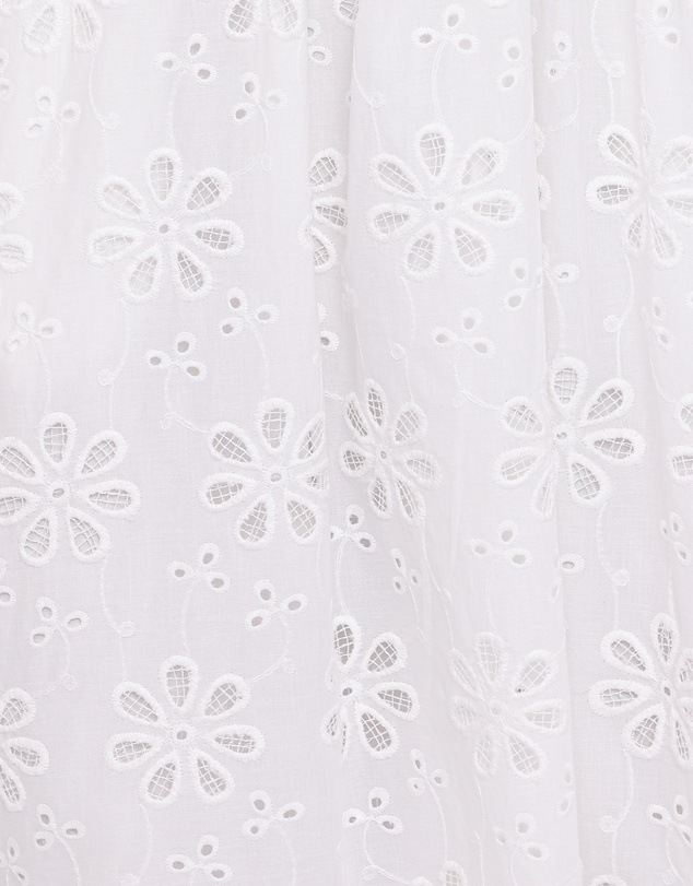 Petal & Pup - Clo Puff Sleeve Midi Dress - White Broderie