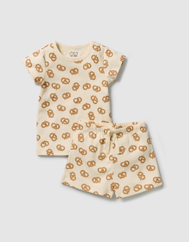 Wilson & Frenchy - Organic Rib Short Sleeved Pyjamas - Babies-Kids