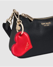 Kate Spade - Kate Spade Heart Charm Keychain for AirTag