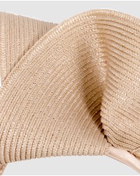 Max Alexander - Large Wavy Nude Racing Fascinator