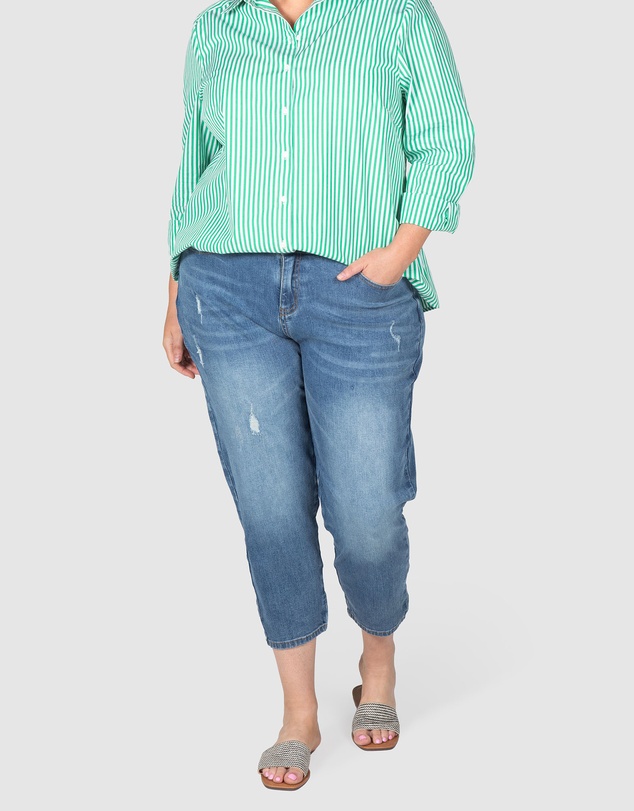 Love Your Wardrobe - Jordyn Mid Wash Stretch Jeans