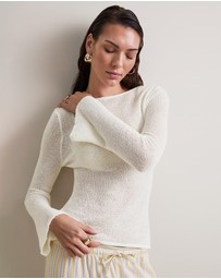 TALA - Beach Knit Long Sleeve Top