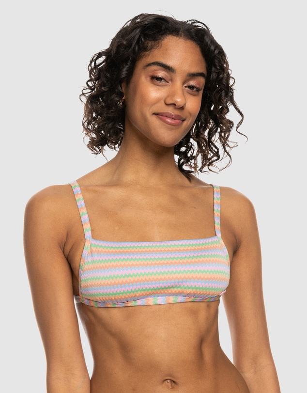 Roxy - Womens Wavy Stripe Bralette Bikini Top