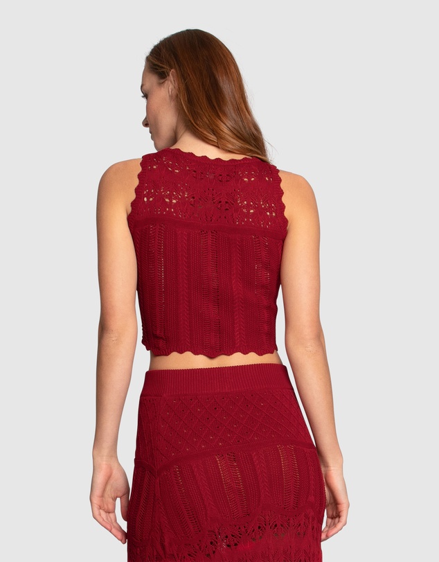Belle & Bloom - Harvest Haze Crochet Crop Top