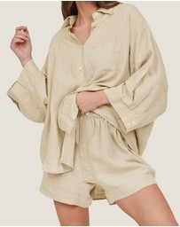 Carlotta + Gee - 100% Linen Shorts