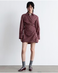 & Other Stories - T-Bar Leather Ballet Flats