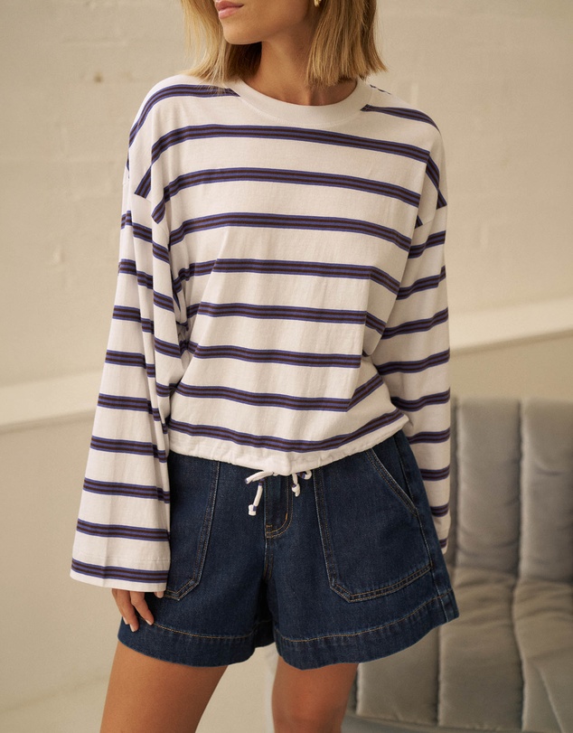 Ceres Life - Beau Tie Slouchy Tee