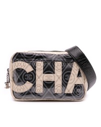 Pre-Loved by Azura Reborn - Pre-Loved Coated Canvas Camellia Logo Camera Bag