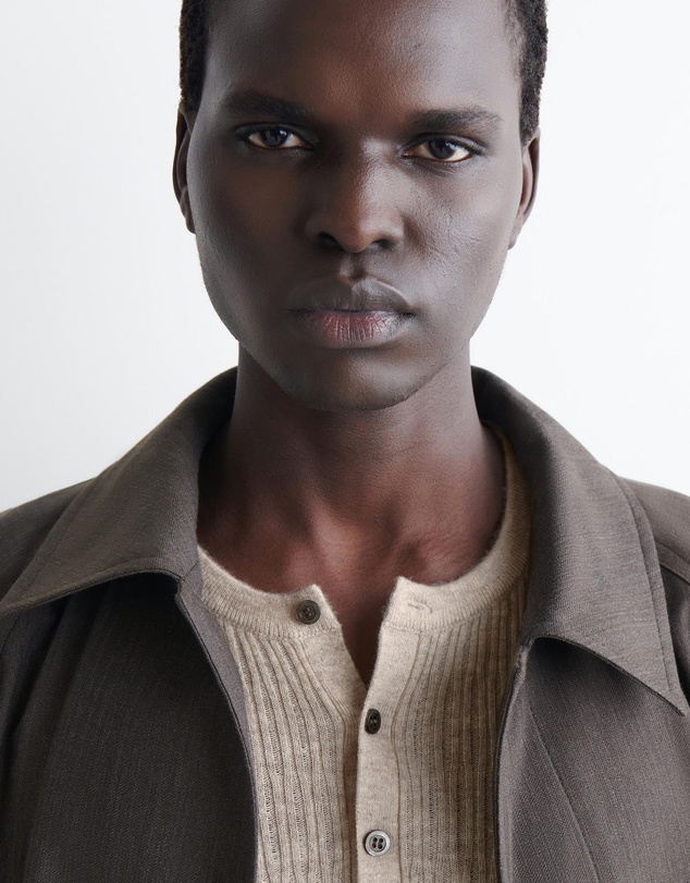 COS - Cashmere-Linen Henley T-Shirt