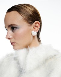 Sunday Stephens - Frosted Heart Earring