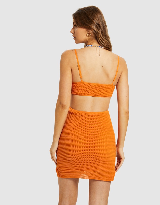 Subtitled - Elena Crochet Cut Out Dress