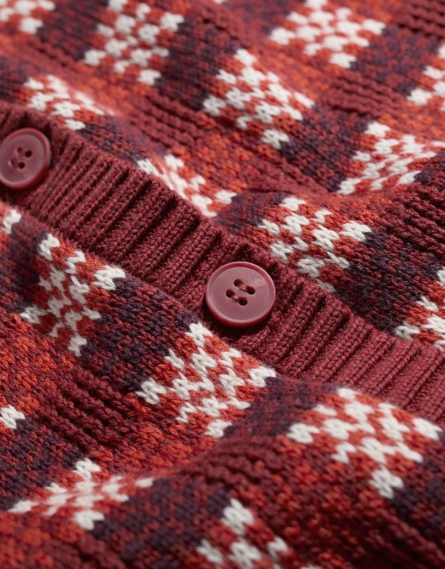 Seasalt - Seasalt Cornwall Red Kensa Checked Cardigan