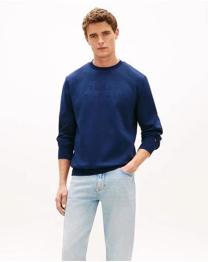 Tommy Hilfiger - Mixed Media Intechno Crew Neck Sweat