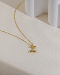 Wanderlust + Co - Alphabet Bubble Pendant Necklace - Letter Z