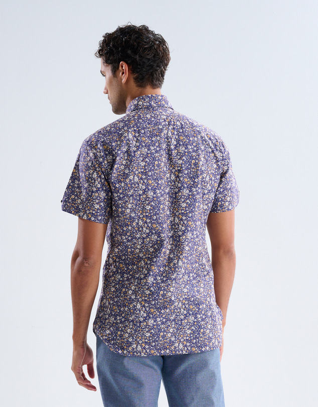 3 Wise Men - 3 Wise Men Anchor Print Short Sleeve Shirt