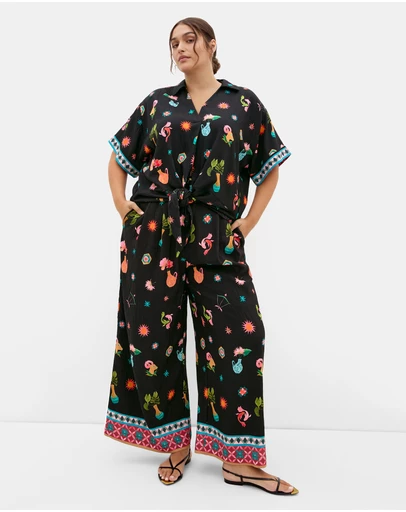 City Chic - Selena La Mont Print Shirt