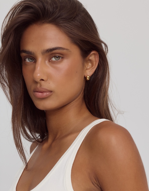 CENDRE - Bean Earrings 14K Gold