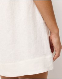 AERE - Eve Mini Linen Shift Dress