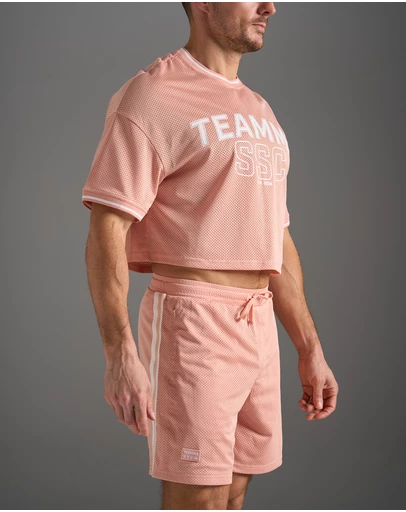 TEAMM8 - S.S.C. Fraternity Drop Sleeve Crop Tee