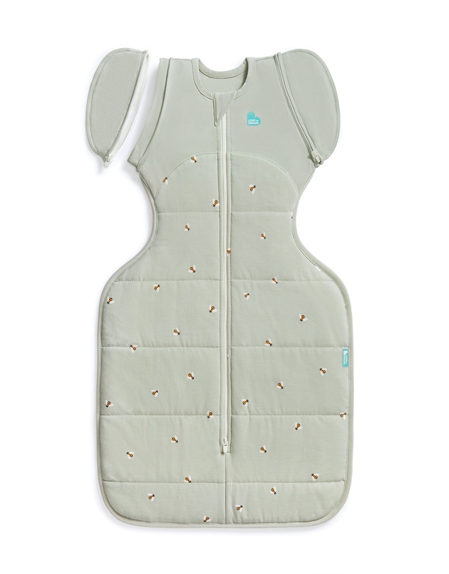 Love to Dream - Swaddle Up™ Transition Bag 2.5T Quilted Stretch Cotton Bees Olive