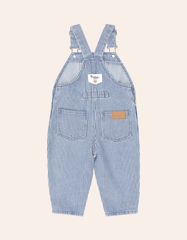 Huxbaby - Car Denim Stripe Overalls - Babies-Kids