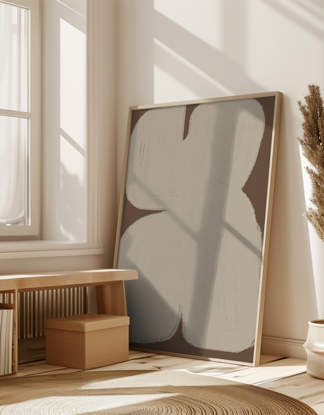 Olive et Oriel - Shape Geometric Art by The Miuus Studio Art Print