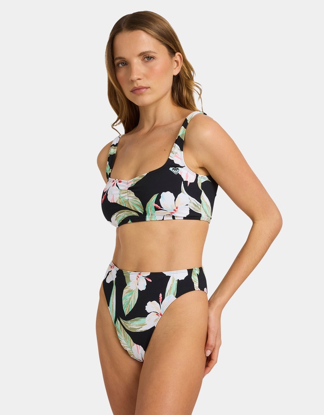 Roxy - Womens Printed Essentials Bralette Bikini Top
