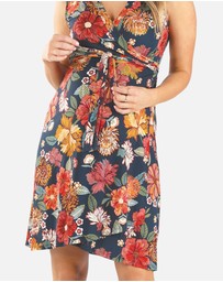 Angel Maternity - Maternity Wrap Nursing Dress