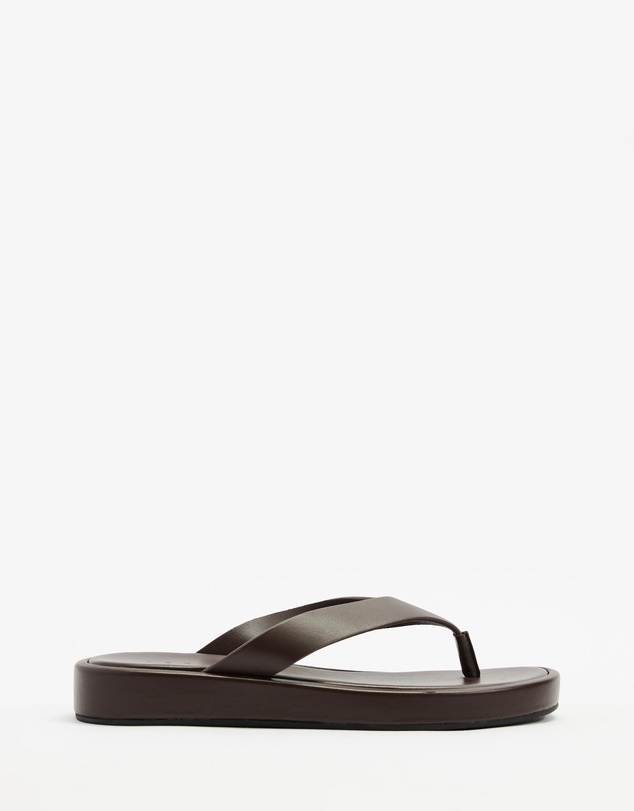 AERE - Leather Platform Thongs