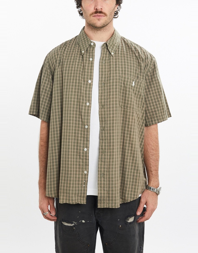 Vintage by The Real Deal - Pre Loved - Vintage 90s Polo Ralph Lauren Short Sleeve Button Up Shirt