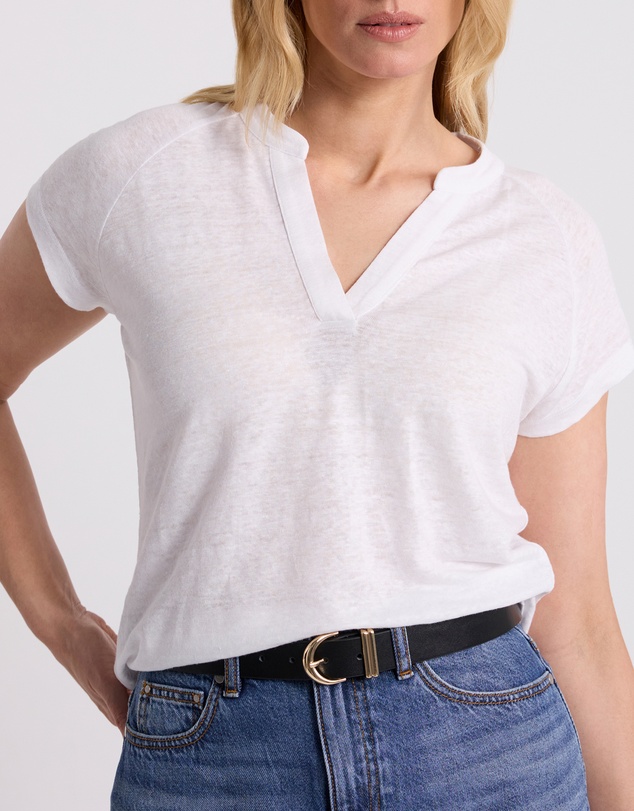 David Lawrence - Erika Linen Jersey Top