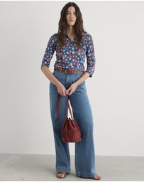 Seasalt - Seasalt Cornwall Blue Wavecrest Shirt