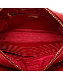 Pre-Loved by Azura Reborn - Pre-Loved prada Saffiano Leather Crossbody Bag with Adjustable Strap and Zip Closure